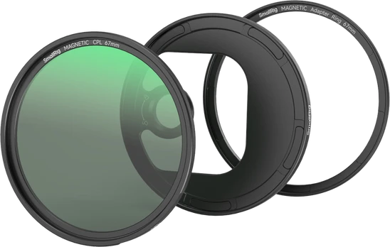 SmallRig 4727 Attachable CPL Filter with M-mount Filter Adapteris (67mm)