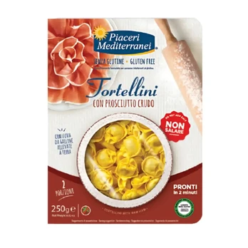 Tortellini su kumpiu, be glitimo, 250 g