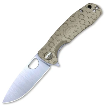 Honey Badger Flipper D2 Medium Tan T Sulankstomas peilis