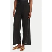 Ysabel Mora Medžiaginės kelnės 86269 Juoda Loose Fit