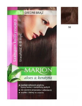 Plaukus dažantis šampūnas Marion 58 40 ml