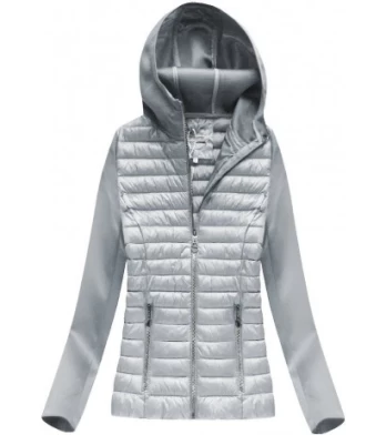 QUILTED JACKET GREY (18019) striukė