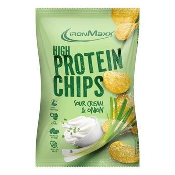 IronMaxx High Protein Chips 60 g. - Sea Salt skonis