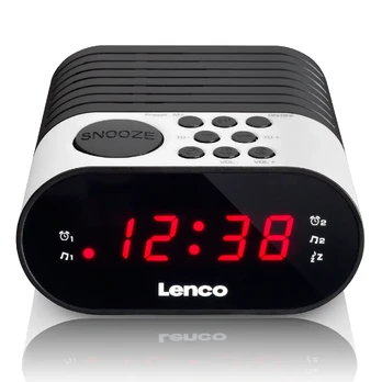 Laikrodžių radijas Lenco CR07 BALTĖ