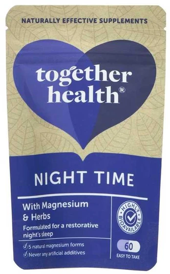 Jūrinis magnis NIGHT TIME MARINE MAGNESIUM TOGETHER, 60 kaps.