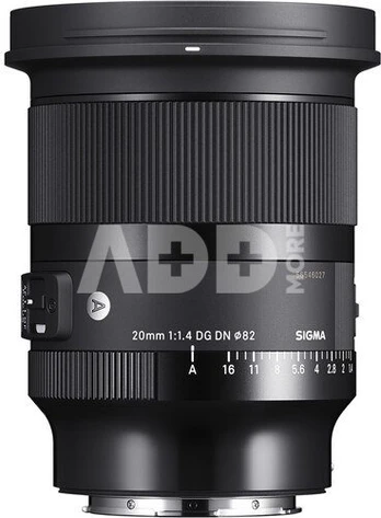 Sigma 20mm f/1.4 DG DN Art Lens for Sony E