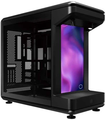 Cooler Master MF360-KHNN-S02 MasterFrame 360 Stage LCD Midi-Tower, ATX, LCD, Window, Juodas