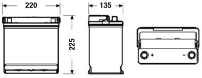 CENTRA CB451 Starterio akumuliatorius