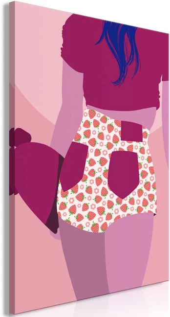 Artgeist Paveikslas - Strawberries Shorts (1 Part) Vertical