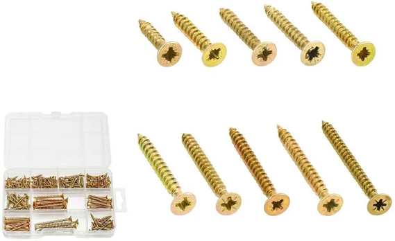 Wadfow Wood screw set 200 pcs