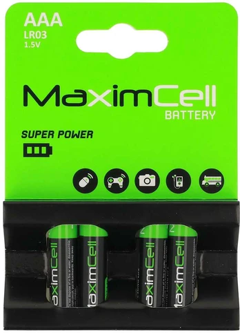 MaximCell Alkaline batteries LR03 AAA - 4pcs