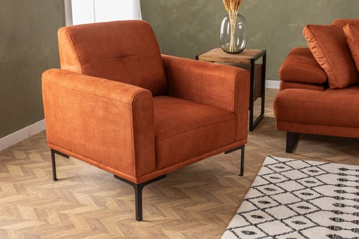 Fotelis Mustang-Orange Oranžinė