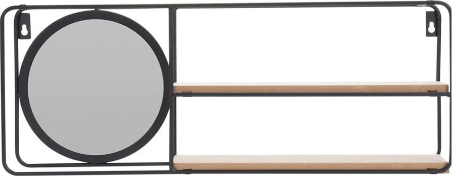 H&S Decoration Półka ścienna su lustrem 50x20x10 cm