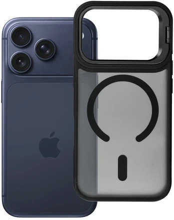 Case for iPhone 17 Pro Forcell F-Protect Shadow Stand Premium compatible with MagSafe juodas