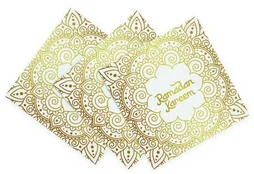 Globos Europe Bv Ramadan Kareem servietter, 33 x 33 cm