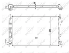 Variklio radiatorius NRF NRF 58294