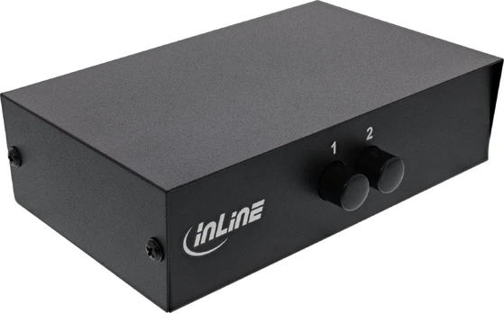 Šakotuvas InLine ® AV Switch rankinis 2 prievadų, 3x RCA IN/OUT