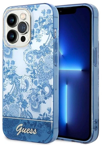 Telefono dėklas Guess GUHCP14XHGPLHB, Apple iPhone 14 Pro Max, mėlyna
