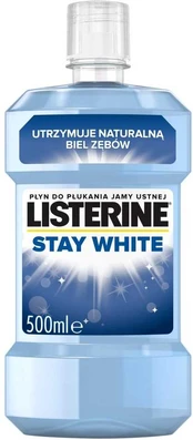 Burnos skalavimo skystis Listerine Stay White, 500 ml kaina