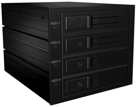 ICY BOX IB-564SSK Juodas