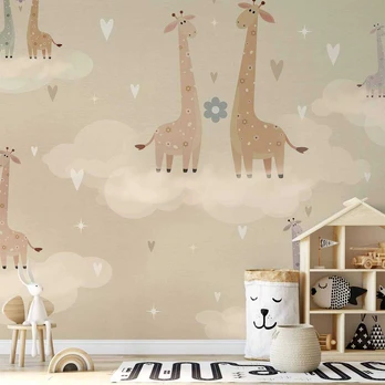 Artgeist Fototapetas - Giraffes in Love