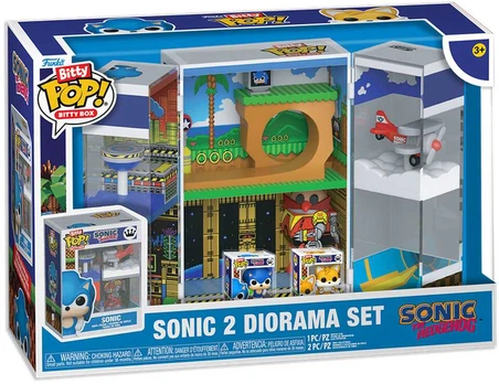 Funko Bitty POP Boxes figure Sonic The Hedgehog Sonic 2 diorama Set
