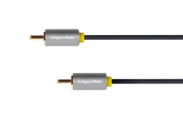 Kabelis 1RCA-1RCA 1m Kruger & Matz Basic kaina