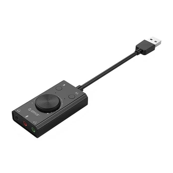 Orico SC2 External Multifunction Sound Card with USB-A - Juodas