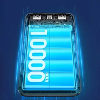 Powerbank Dudao K18-1W 10000mAh USB-A / USB-C / Micro USB - baltos spalvos