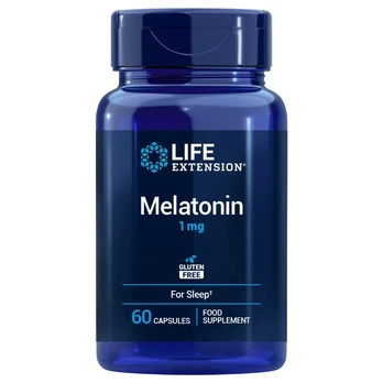 Life Extension melatoninas 1 mg - 60 kapsulių