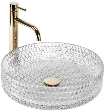 Praustuvas REA Cristal Transparent 39 Gold Ring