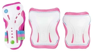 Kūno dalių apsaugos priemonė SFR Essentials Triple, M, balta/rožinė