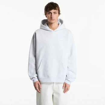 Obey Intercontinental Extra Heavy Hood Ash Grey - Dydis M (111610070-AGRY Džemperiai)