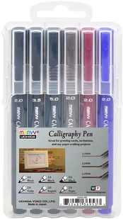 Flomasteriai Marvy Calligraphy, vienpusiai, 6 vnt. kaina