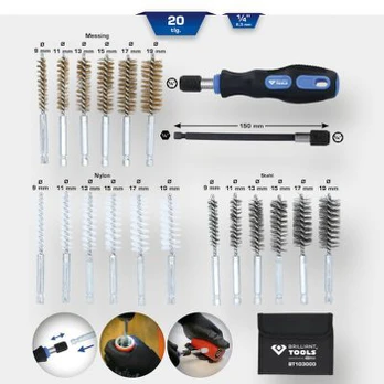 Valymo šepečių rinkinys KS TOOLS BT103000