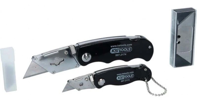 2 dalių atlenkiamų peilių rinkinys KS TOOLS