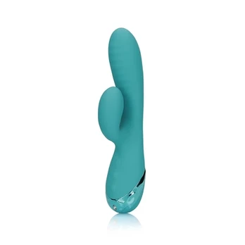 Loveline By Shots Inflatable Rabbit Vibrator - Peacock Mėlyna