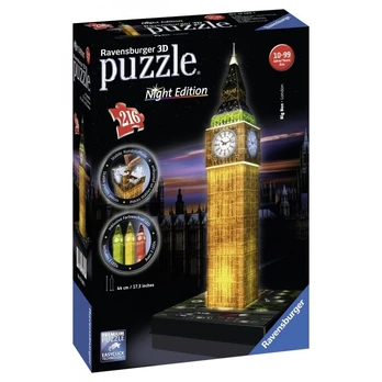 Ravensburger dėlionė "3D Puzzle Big Ben. Night Edition"