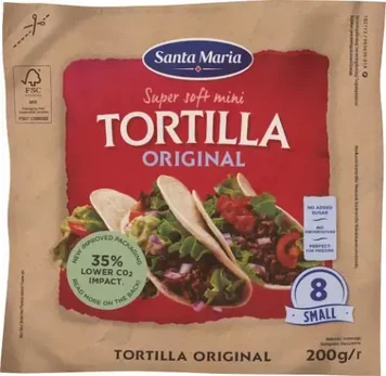 Mažos tortilijos SANTA MARIA, 200 g