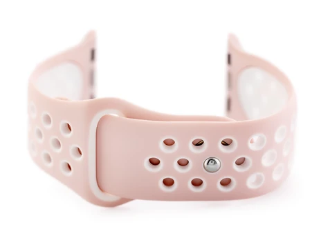 Pacific Apple Watch apyrankė U24 – rožinė/balta – 38/40mm