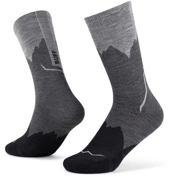 BUFF Merino Lightweight Crew Sock LWC3 Socks, Juodas L