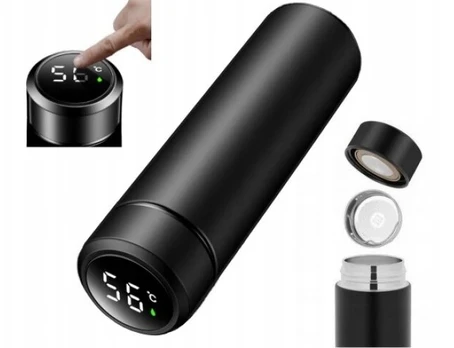 Thermos Termosas, termopuodelis, gertuvė, išmanusis jutiklinis juodas