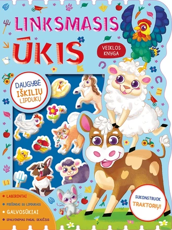 Linksmasis ūkis. Su iškIliais lipdukais