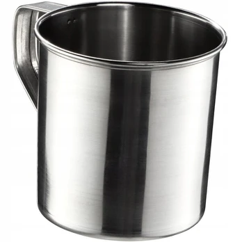 Plieninis turistinis arbatos puodelis, 400ml