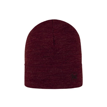 Buff Merino Lightweight Beanie Solid Garnet Žieminė kepurė