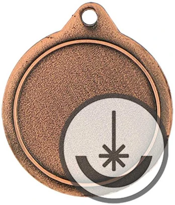 Detal Medal grawerowany laserem- RMI