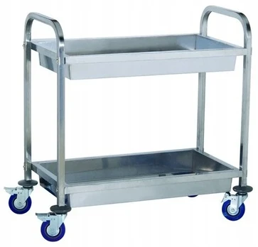 Padėklų vežimėlis 2 lentynų Szron Wt-a00902 Rb-2
