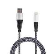 2GO USB Lade-/Datenkabel Lightning 1m Nylon sil PET-Verp.