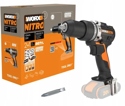Akumuliatorinis smūginis suktuvas - gręžtuvas Worx WX352.9