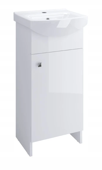 Vonios spintelė su praustuvu Cersanit Basic C11, balta sp., 79 cm x 36 cm x 27 cm